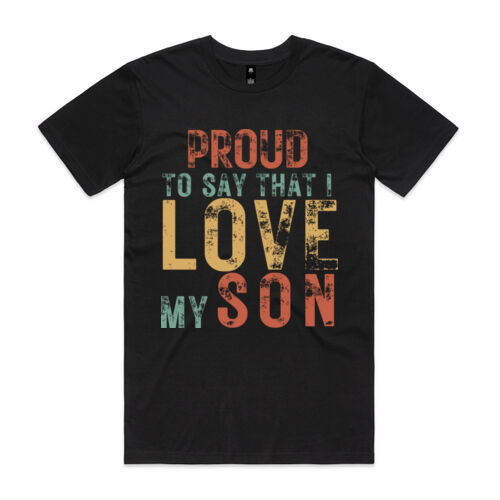 I LOVE MY SON VINTAGE - Mens Staple T-Shirt Thumbnail