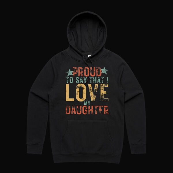 I Love My Daughter Vintage Hoodie Thumbnail
