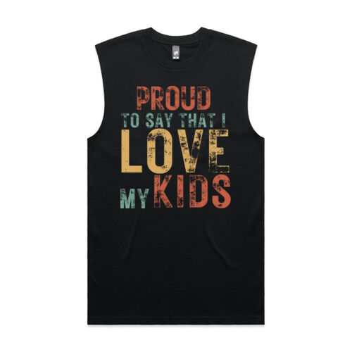 I LOVE MY KIDS VINTAGE - Mens  Classic Tank Thumbnail