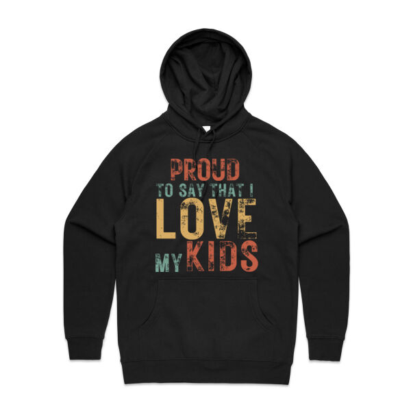I LOVE MY KIDS VINTAGE - Mens Supply Hoodie Thumbnail