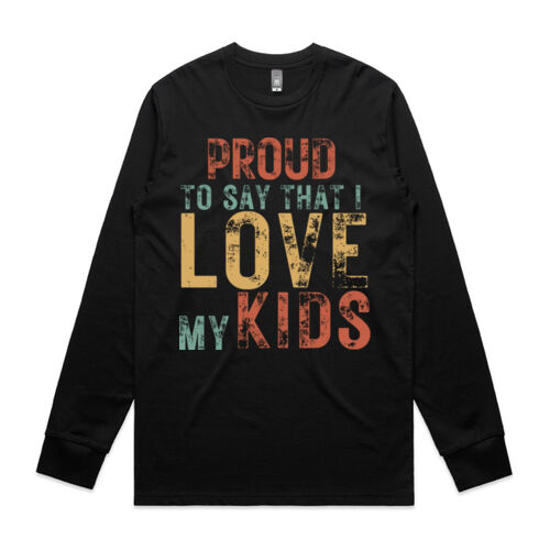 I LOVE MY KIDS VINTAGE - Mens Staple Longsleeve Thumbnail