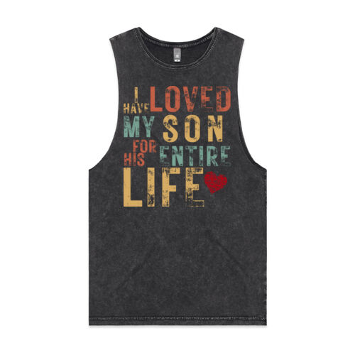 I HAVE LOVED MY SON VINTAGE - Mens Stone Wash Barnard Tank Thumbnail
