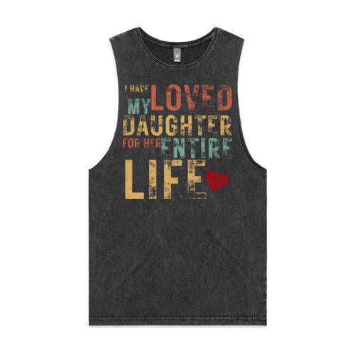 I HAVE LOVED MY DAUGHTER VINTAGE - Mens Stone Wash Barnard Tank Thumbnail