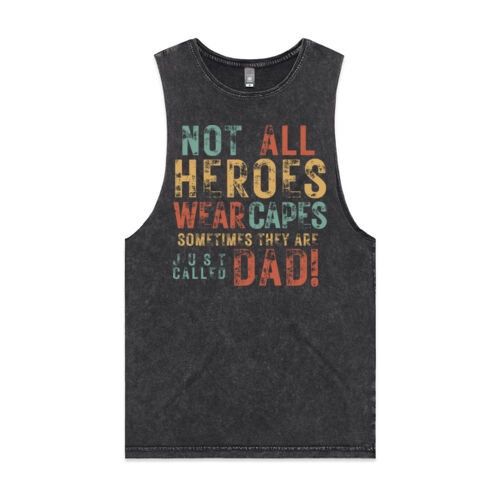 NOT ALL HEROES WEAR CAPES VINTAGE - Mens Stone Wash Barnard Thumbnail