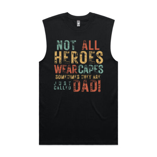 NOT ALL HEROES WEAR CAPES VINTAGE - Mens Classic Tank Thumbnail