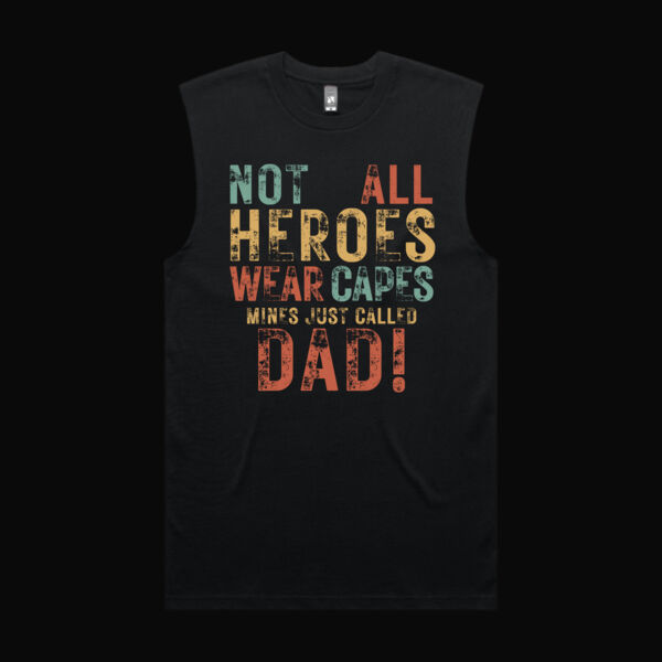Not All Heroes Wear Capes Vintage Tank Top Thumbnail