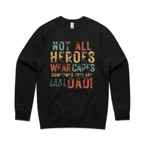 NOT ALL HEROES WEAR CAPES VINTAGE - Mens Supply Sweatshirt Thumbnail