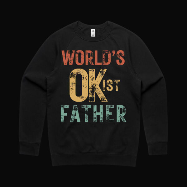 World's OKist Father Vintage Sweatshirt Thumbnail