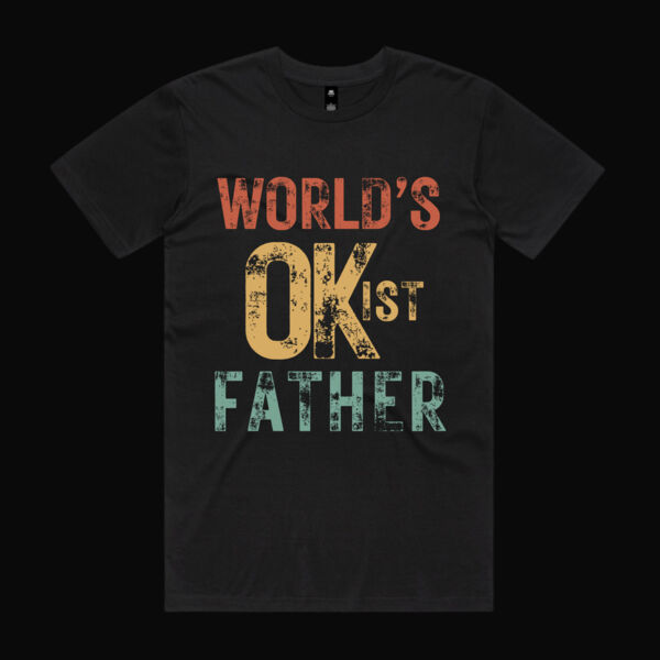 World's OKist Father Vintage T-Shirt Thumbnail