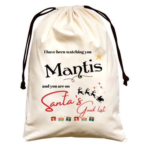 Christmas Santa Sack Large | Santas List - Personalise Thumbnail