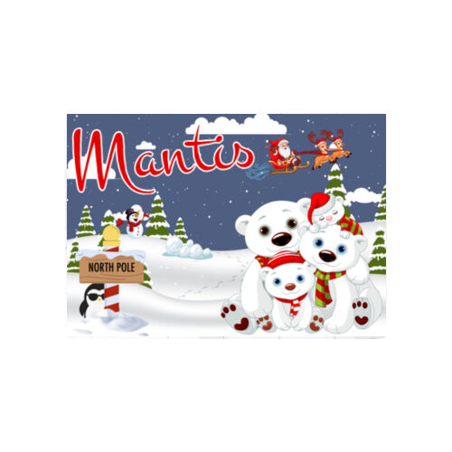 Christmas Puzzle | Polar Bear Family in the Snow - Personalised Thumbnail