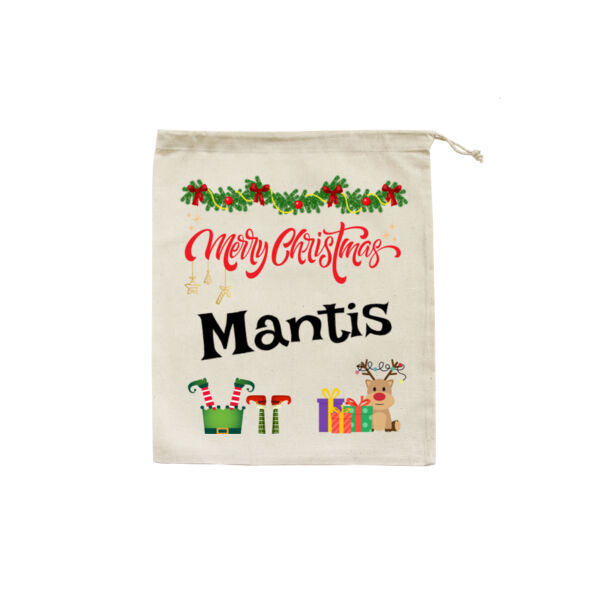 Christmas Santa Sack Medium | Merry Christmas - Personalise Thumbnail