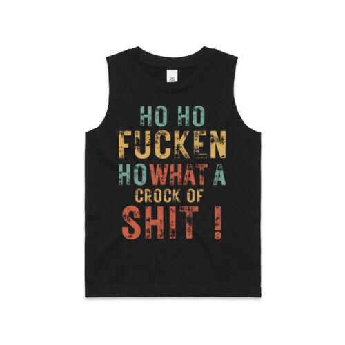 Christmas | Ho Ho Fucken Ho - Kids Barnard Tank Thumbnail