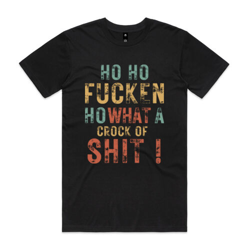 Christmas | Ho Ho Fucken Ho - Mens Staple T-shirt Thumbnail