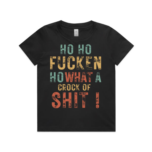Christmas | Ho Ho Fucken Ho - Kids T-shirt Thumbnail