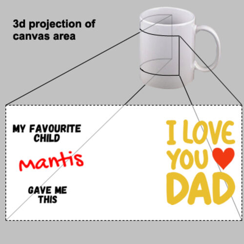 Coloured Mug | From my favourite Child - Personalised Thumbnail