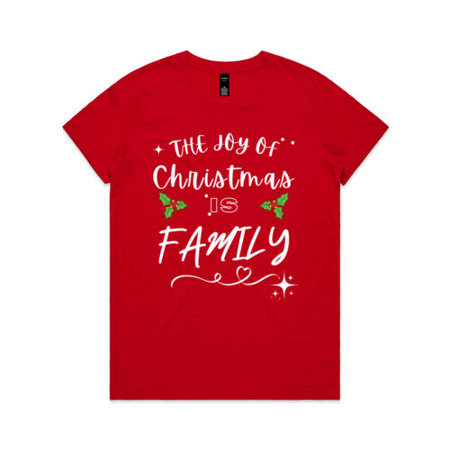 Merry Christmas | The Joy of Christmas - Womens Maple T-Shirt Thumbnail