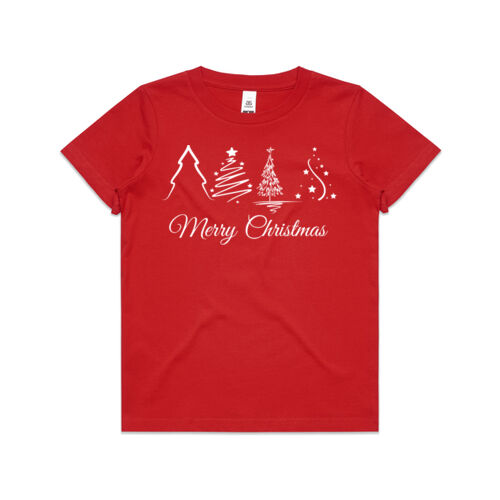Merry Christmas | Christmas Tree - Kids T-Shirt Thumbnail