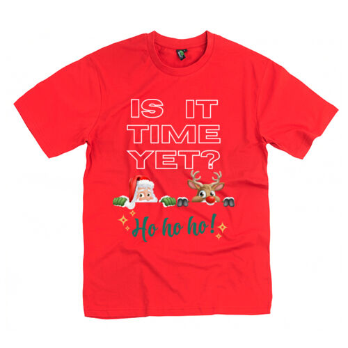 Merry Christmas | Is It Time Yet - Unisex Classic T-Shirt Thumbnail