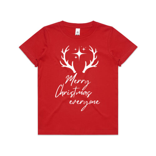 Merry Christmas | Reindeer Christmas - Kids T-Shirt Thumbnail
