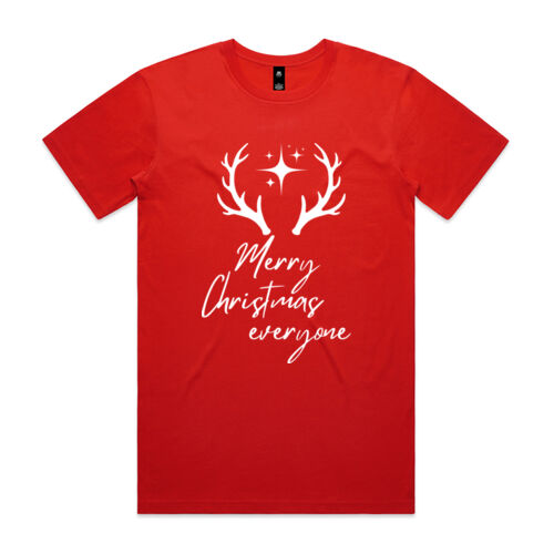 Merry Christmas | Reindeer Christmas - Mens Staple T-Shirt Thumbnail