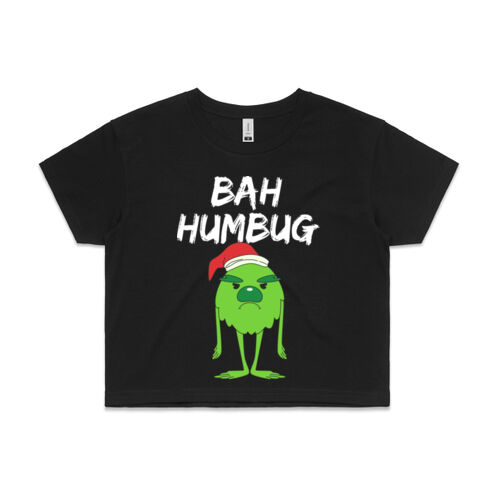 Christmas | Bah Humbug - Womens Crop Crop T-Shirt Thumbnail