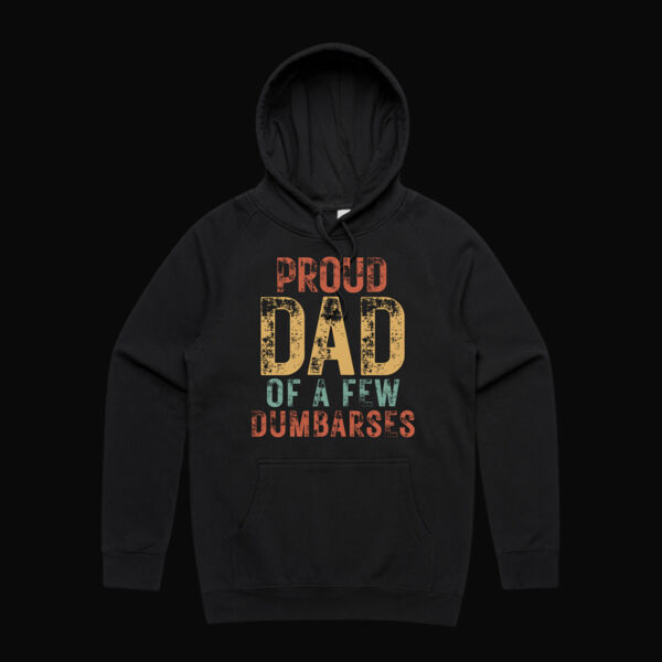 Proud Dad of a Few Dumb Arses Vintage Hoodie Thumbnail