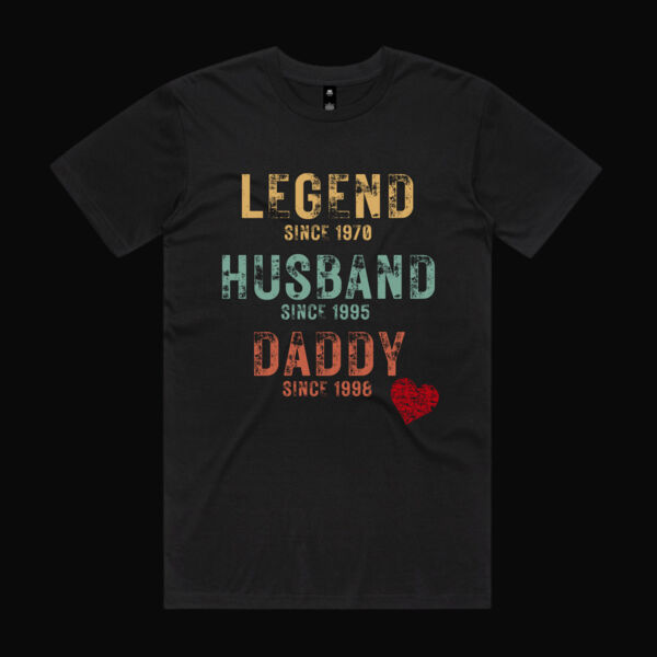 Legend. Husband. Daddy Vintage T-Shirt Thumbnail