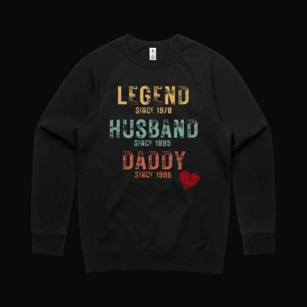 Legend. Husband. Daddy Vintage Sweatshirt Thumbnail
