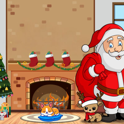 Puzzle   Santa inside house Personalised Thumbnail